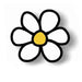 Apliques termoadhesivos margaritas MSC-03 UD JOSE ROSAS TABERNER flor blanca CENTROARTESANO