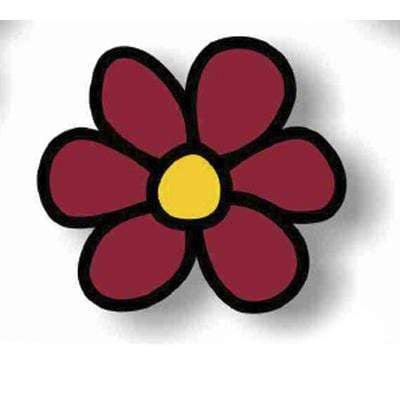 Apliques termoadhesivos margaritas MSC-03 UD JOSE ROSAS TABERNER flor granate CENTROARTESANO