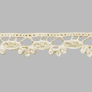 puntilla  1,3cm x 1m crudo  algodon 100% JOSE ROSAS TABERNER CENTROARTESANO