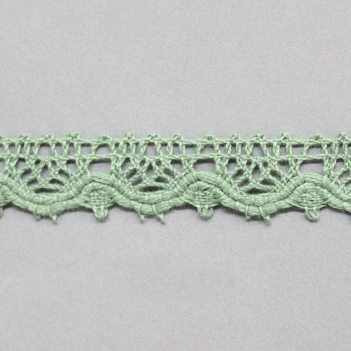 puntilla  1,5cm x 1m   algodon 100% color verde JOSE ROSAS TABERNER CENTROARTESANO