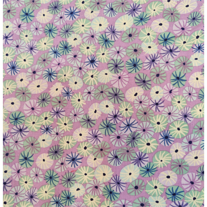 Tela Michael Millers Fabrics DC7083 Meadow Puff Lila 100% algodón JOSE ROSAS TABERNER CENTROARTESANO