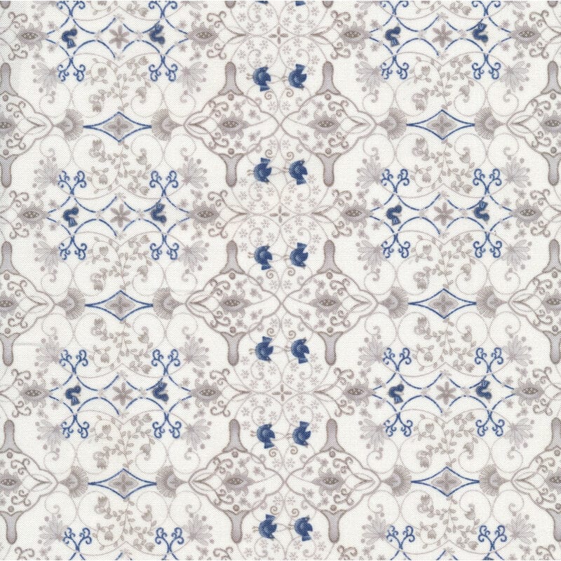 Tela patchwork Coleccion Blue bird  of Happiness 100% algodón 2716-39 JOSE ROSAS TABERNER CENTROARTESANO