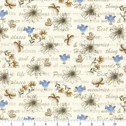 Tela patchwork Colección Blue bird  of Happiness 100% algodón 2719-44 JOSE ROSAS TABERNER CENTROARTESANO