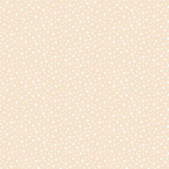 Tela patchwork Makower up 100% algodon 110cm ancho fondo estrellas beis 306.P3 JOSE ROSAS TABERNER CENTROARTESANO