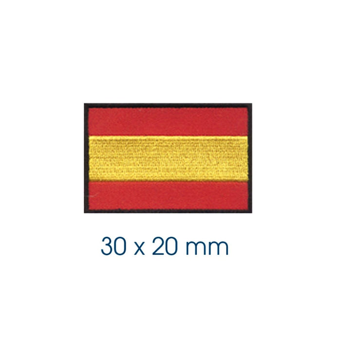 Iron-on and adhesive Spanish Flag 30x20mm