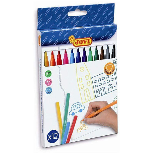 Jovi Rotuladores 12 colores JOVI CENTROARTESANO