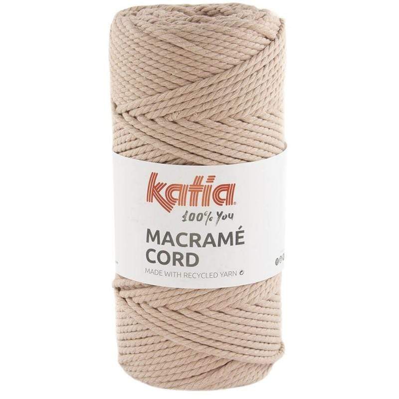 CCordón de macramé 65%algodón 25%poliester 10%fibra color 116 KATIA CENTROARTESANO