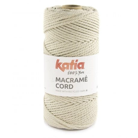 Cordón de macramé 65%algodón 25%poliester 10%fibra color 114 KATIA CENTROARTESANO