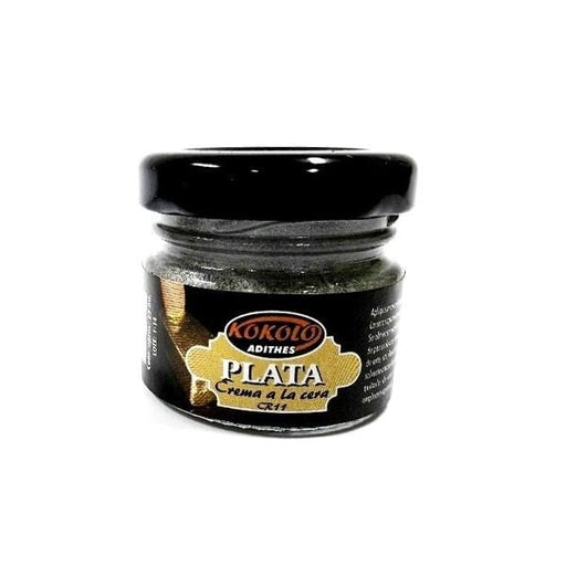 Kokolo pintura dedo crema a la cera 25cc plata KOKOLO CENTROARTESANO