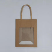 Bolsa papel kraft ventana mini 11,5x14,5 KRAFT CENTROARTESANO
