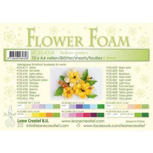 LeCrea goma eva 0.8mm 10xA4 254308 yellow green LECREA CENTROARTESANO