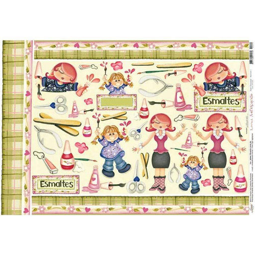 Papel decoup. Litoarte pd 271 Manicura LITOARTE CENTROARTESANO