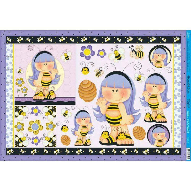 Papel decoup. Litoarte pd 616 Abeja top LITOARTE CENTROARTESANO