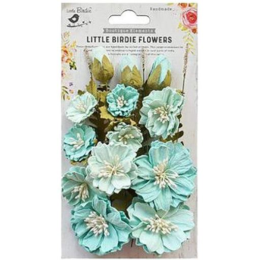 Flores de papel hechas a mano Natalie Artic Ice LITTLE BIRDIE CENTROARTESANO