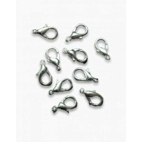 Bisuteria mosqueton plateado 15mm LOBA CENTROARTESANO