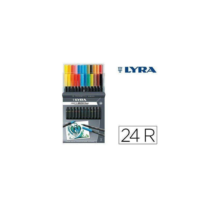 Lyra Caja rotuladores acuarelables doble punta 24 LYRA CENTROARTESANO