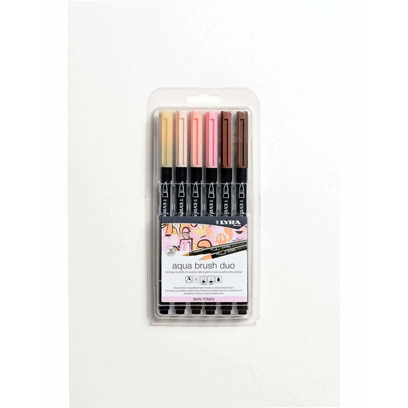 Lyra Caja rotuladores acuarelables doble punta 6ud 6521062 colores piel LYRA CENTROARTESANO