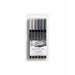 Lyra Caja rotuladores acuarelables doble punta 6ud 6521063 colores tonos grises LYRA CENTROARTESANO