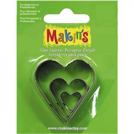 Makin's set 3 cortadores corazones MAKINS CENTROARTESANO