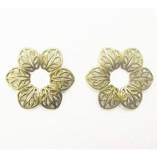 Cuenta Flor filigrana con baño MENONI CENTROARTESANO