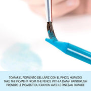 Lapices de colores acuarelables sin madera 12u MILAN CENTROARTESANO