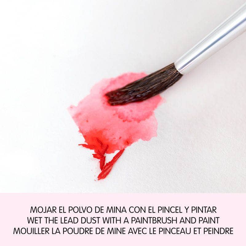 Lapices de colores acuarelables sin madera 12u MILAN CENTROARTESANO