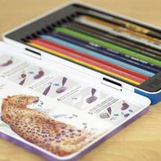 Lapices de colores acuarelables sin madera 12u MILAN CENTROARTESANO