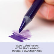 Lapices de colores acuarelables sin madera 12u MILAN CENTROARTESANO