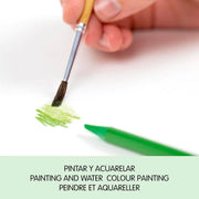 Lapices de colores acuarelables sin madera 12u MILAN CENTROARTESANO