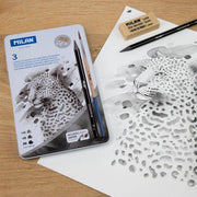 Lapices de grafito acuarelables sin madera 3u MILAN CENTROARTESANO