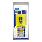 Milan sacapuntas electrico blister con pilas incluidas BWM10375 MILAN CENTROARTESANO