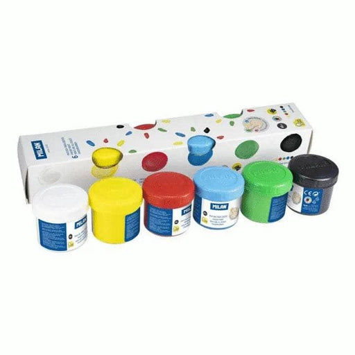 Pintura dedos Milan 6 colores 40ml MILAN CENTROARTESANO