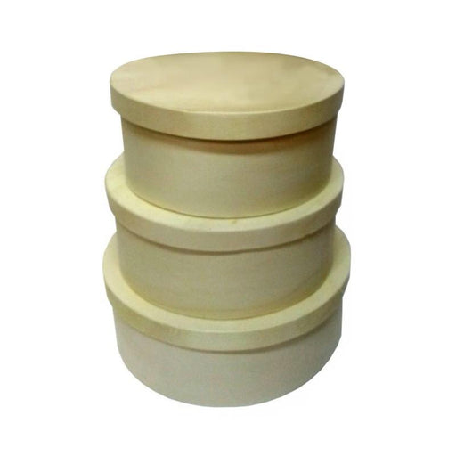 Montejo Caja sombrerera de madera Grande 25cm de diametro x 10cm de alto 498G MONTEJO CENTROARTESANO