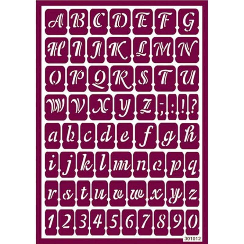 Montejo plantilla estarcir adhesiva reutilizable 96019700 abecedario MONTEJO CENTROARTESANO