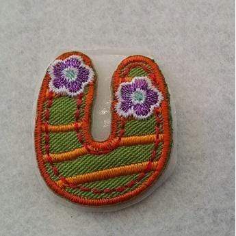 Apliques termoadhesivos letra U N/A CENTROARTESANO