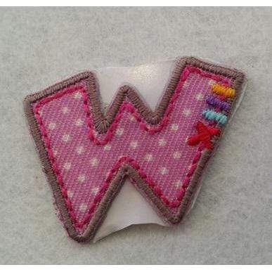 Apliques termoadhesivos letra W N/A CENTROARTESANO