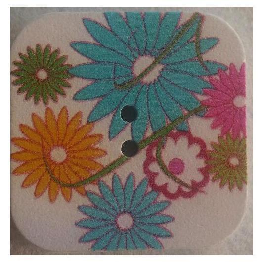 Boton madera cuadrado 40mm enredaderas N/A CENTROARTESANO