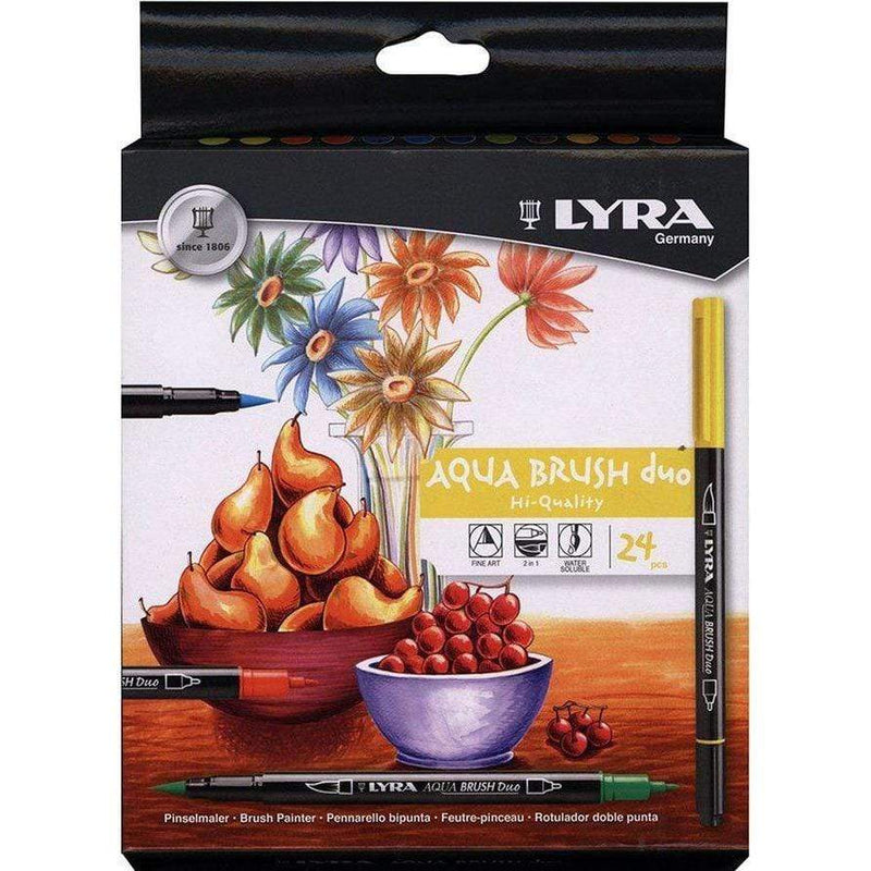 Caja 12 rotuladores doble punta Lyra N/A CENTROARTESANO