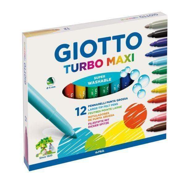 Caja rotuladores turbo maxi 12 colores N/A CENTROARTESANO