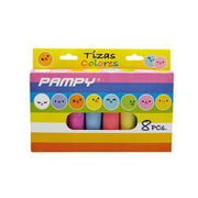 Caja tizas colores 8ud jumbo N/A CENTROARTESANO
