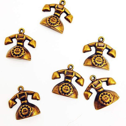 Colgante telefono dorado N/A CENTROARTESANO