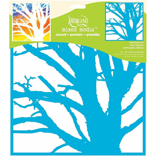 DecoArt plantilla 30,5x30,5 ASMM07 Ramas N/A CENTROARTESANO