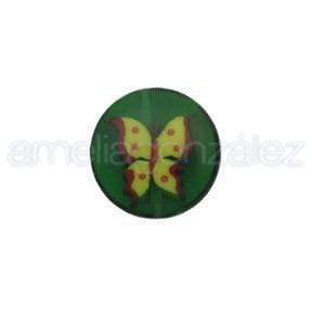 disco mariposa verde amarillo 14mm N/A CENTROARTESANO