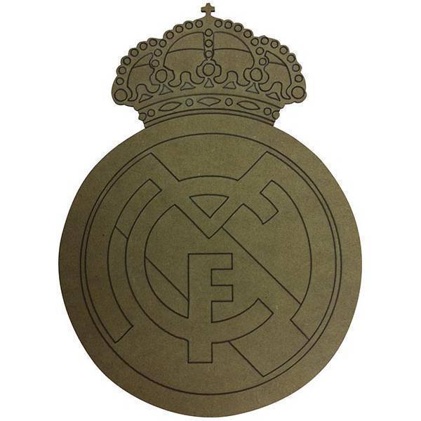 Escudo dm 12x9cm real madrid N/A CENTROARTESANO
