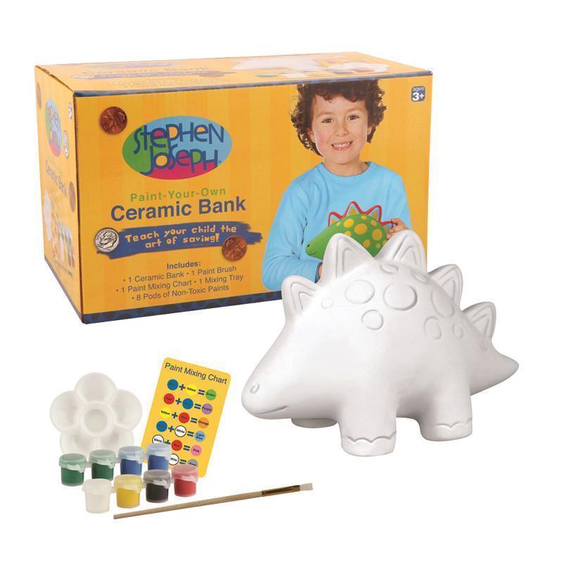 Juego ceramica hucha pintar dino N/A CENTROARTESANO