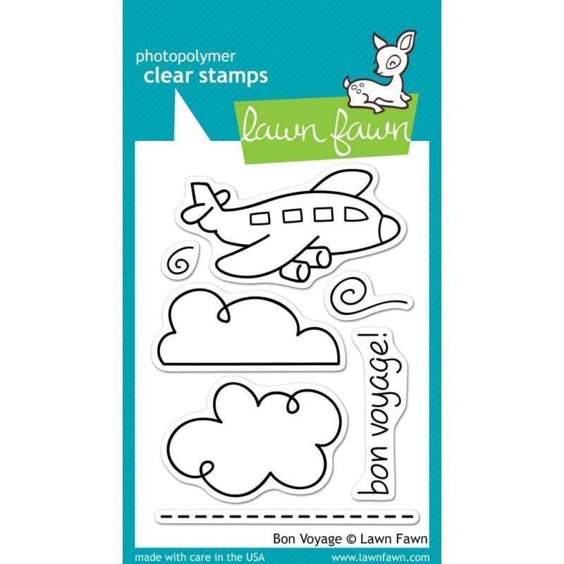 Lawn fawn sello silicona bon voyage N/A CENTROARTESANO