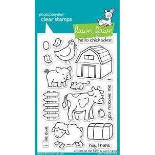 Lawn fawn sello silicona criters on the farm N/A CENTROARTESANO