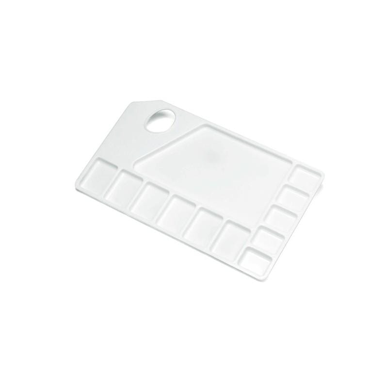 Paleta platico rectangular 11 pocillos N/A CENTROARTESANO