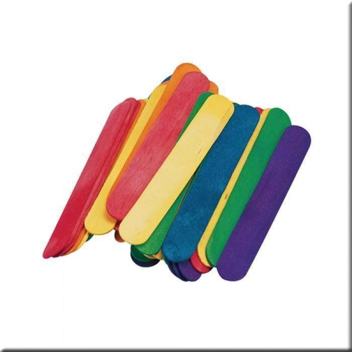 Palos polos 15x2cm 50ud colores N/A CENTROARTESANO