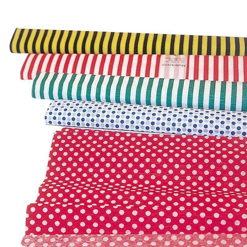 Papel crespon rojo lunares blanco N/A CENTROARTESANO